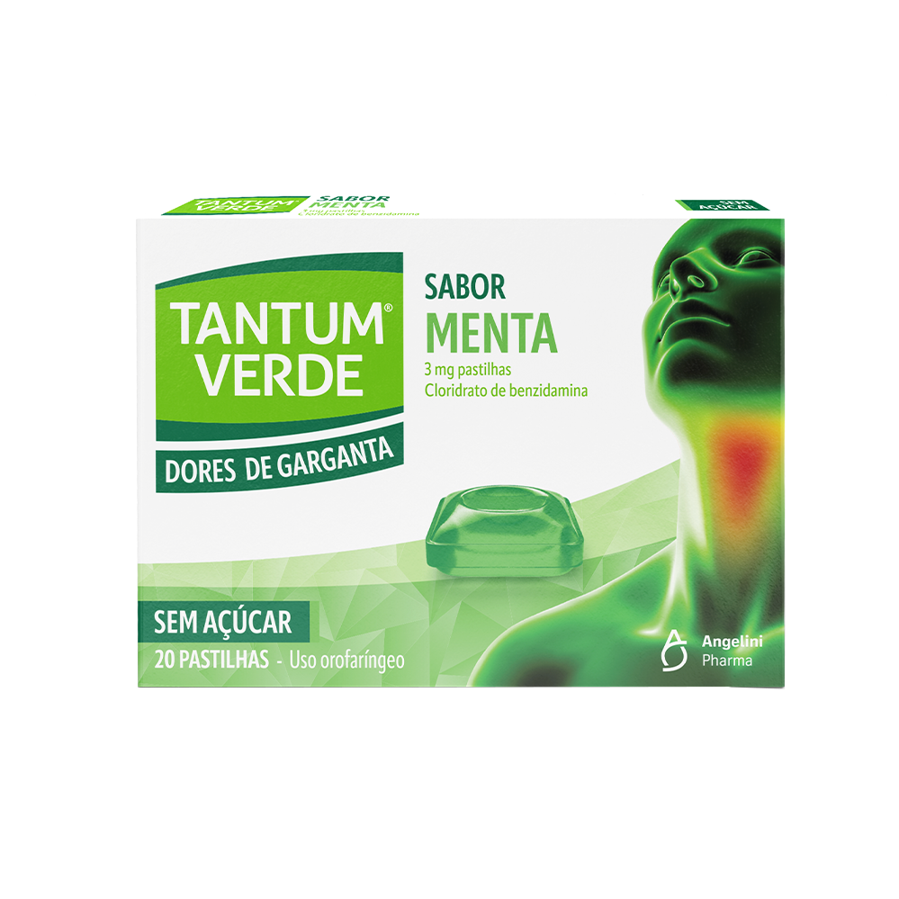 TTV Pastilhas Sabor Menta 3D Frente Sem Fundo