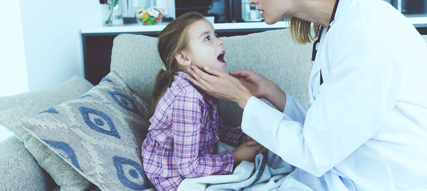 Garganta Inflamada Crianças